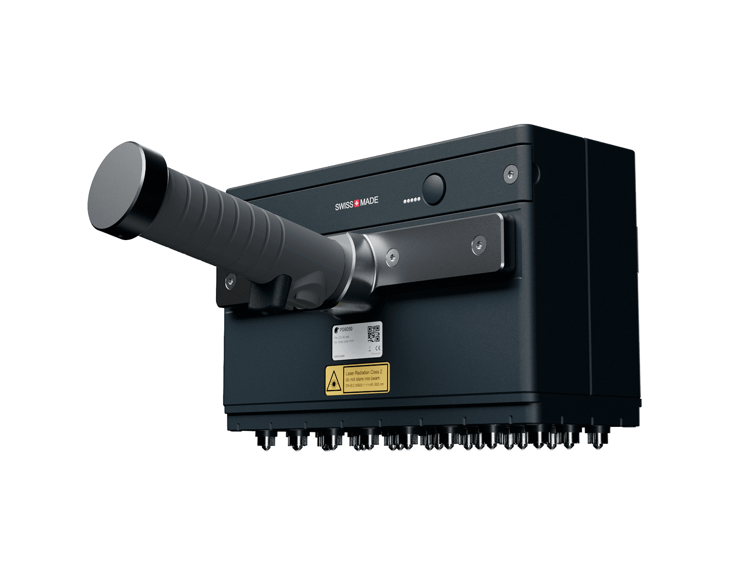 Proceq Pundit PD8050 ultrasonic pulse-echo array shown from the contact face